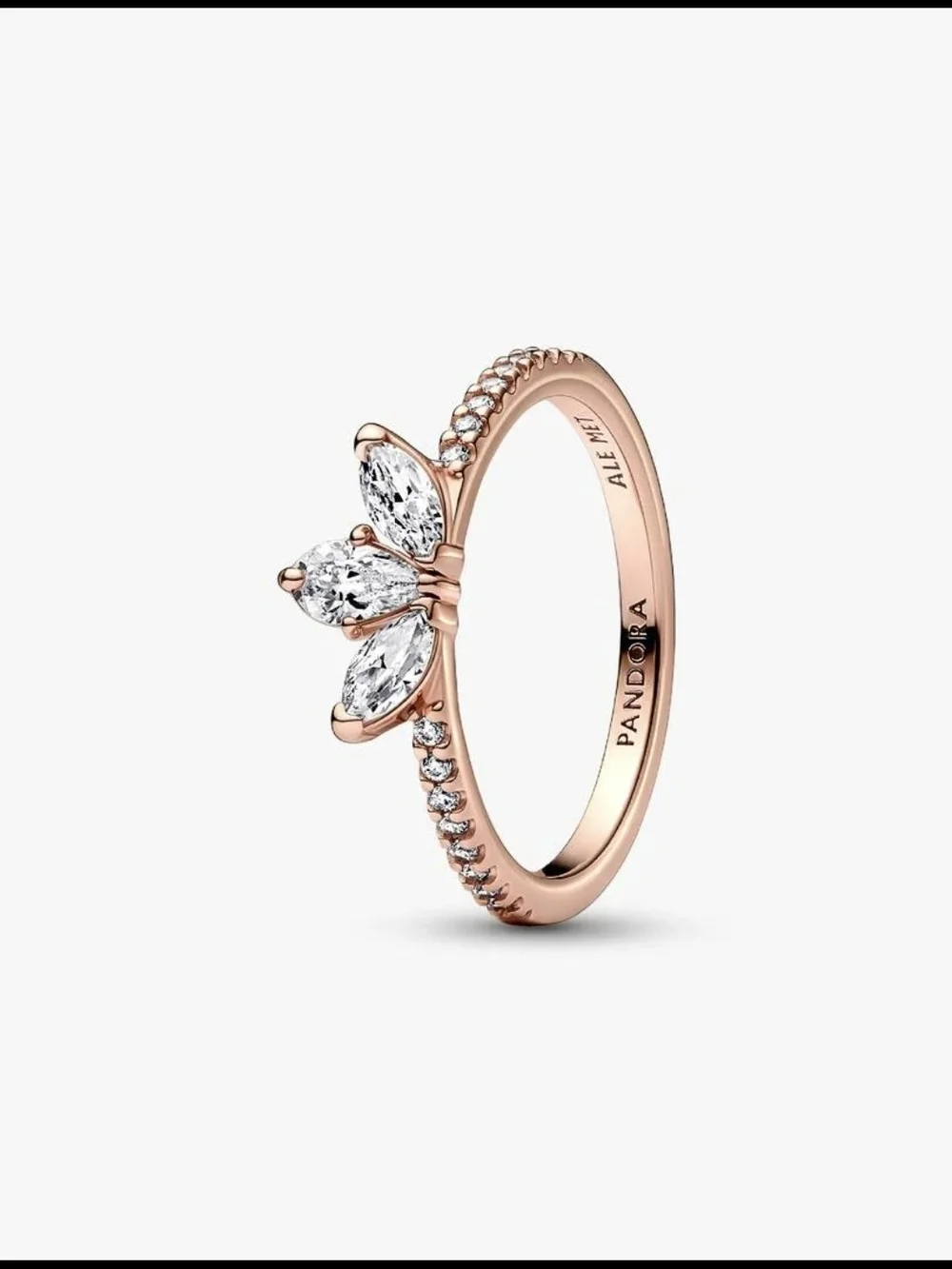 Pandora Sparkling Herbarium Cluster Ring14k rose gold plating 182392c01-56